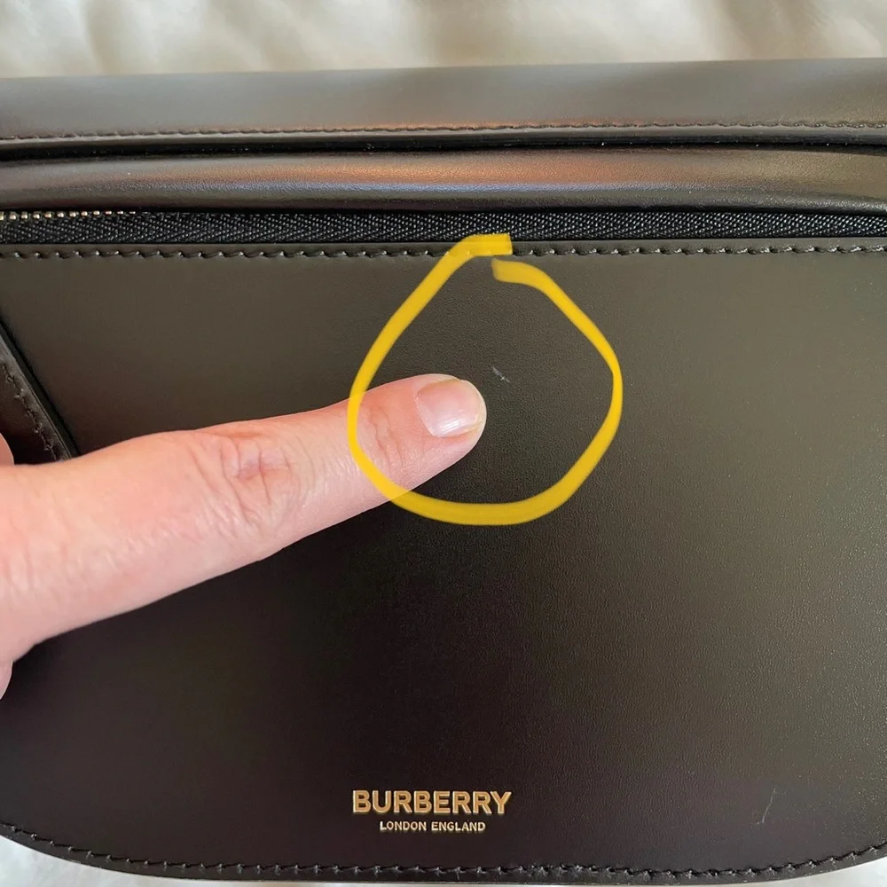 Authentic Burberry Small Leather Olympia Bag - Picture 5 of 16